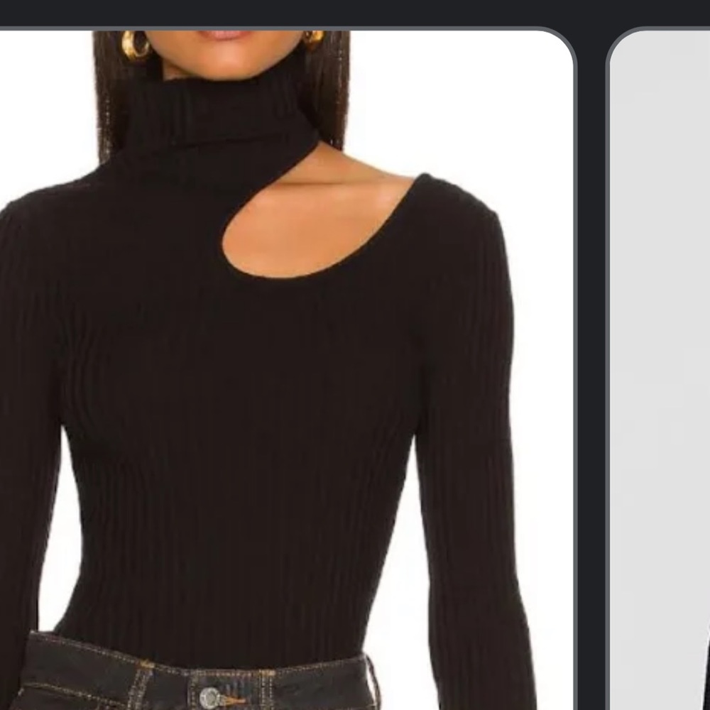 Never worn anine bing sweater cut out